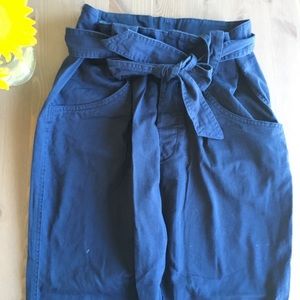 Paper bag waist pants